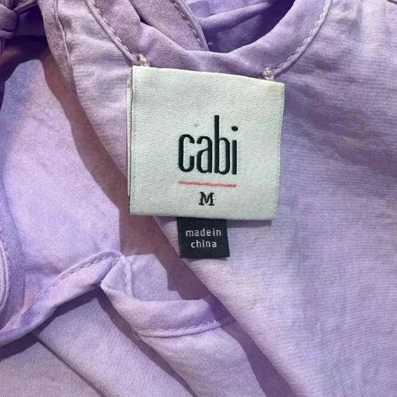 Cabi Cutout Top in Lavender Purple Size M - Picture 7 of 8